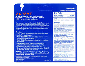 Zapzyt Acne Gel application on skin