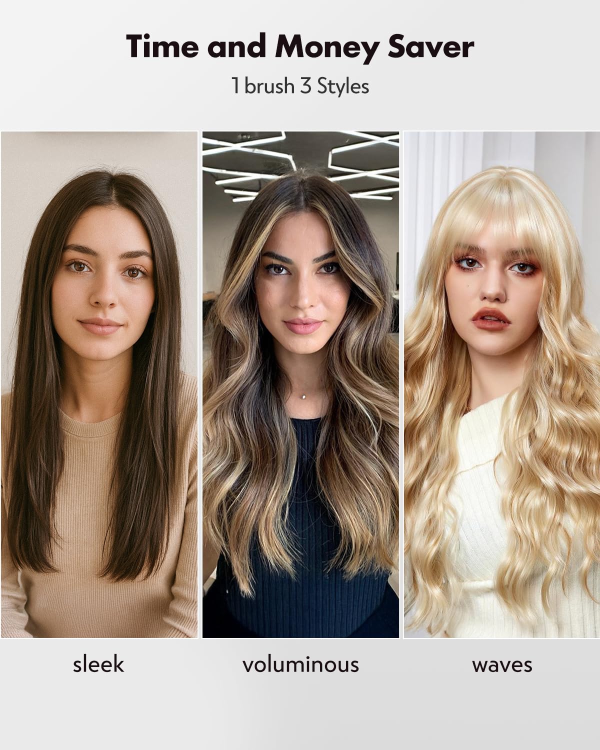 ZAVAREA Thermal Brush 1.5-inch in use on medium hair