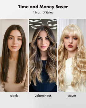 ZAVAREA Thermal Brush 1.5-inch in use on medium hair