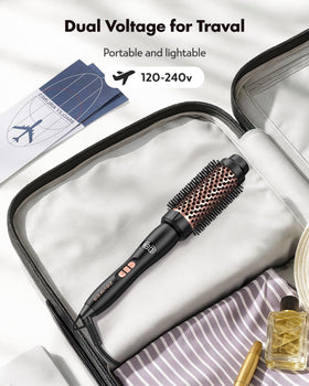 ZAVAREA Thermal Brush 1.5-inch with LED indicator light