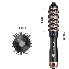 ZAVAREA Thermal Brush showing auto shut-off feature