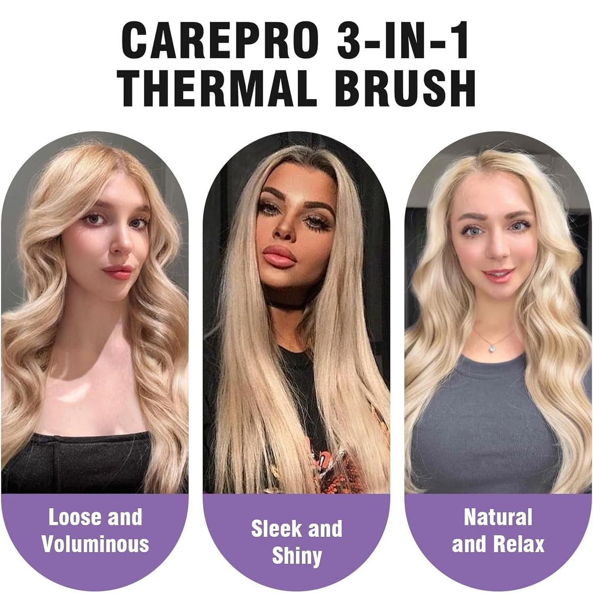 ZAVAREA Thermal Brush with bristles close-up
