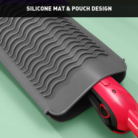 ZAXOP Heat Resistant Silicone Mat Pouch side view with texture detail