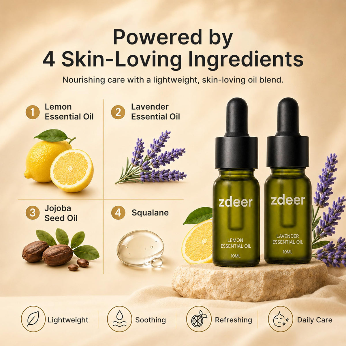 ZDEER Electric Gua Sha Kit demonstrating usage on face