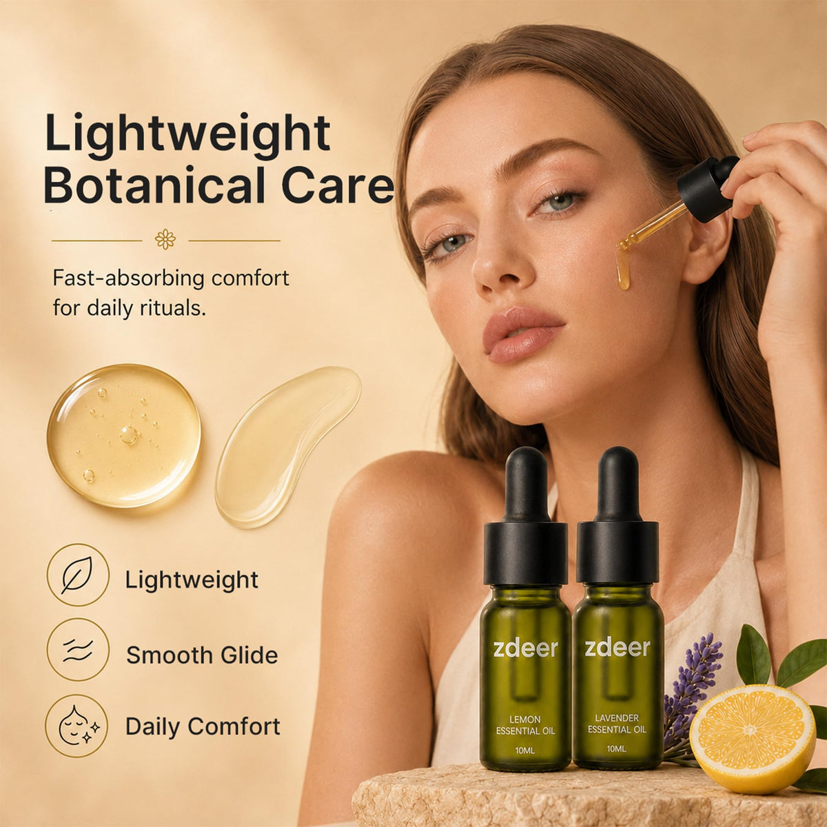 ZDEER Gua Sha Kit showing essential oils included