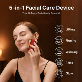 ZDEER Gua Sha Tool displaying adjustable heat settings