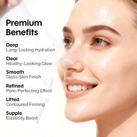 ZealSea Bio Collagen Hydrogel Face Mask application on a model's face