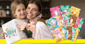 ZealSea facial sheet masks displayed with flowers