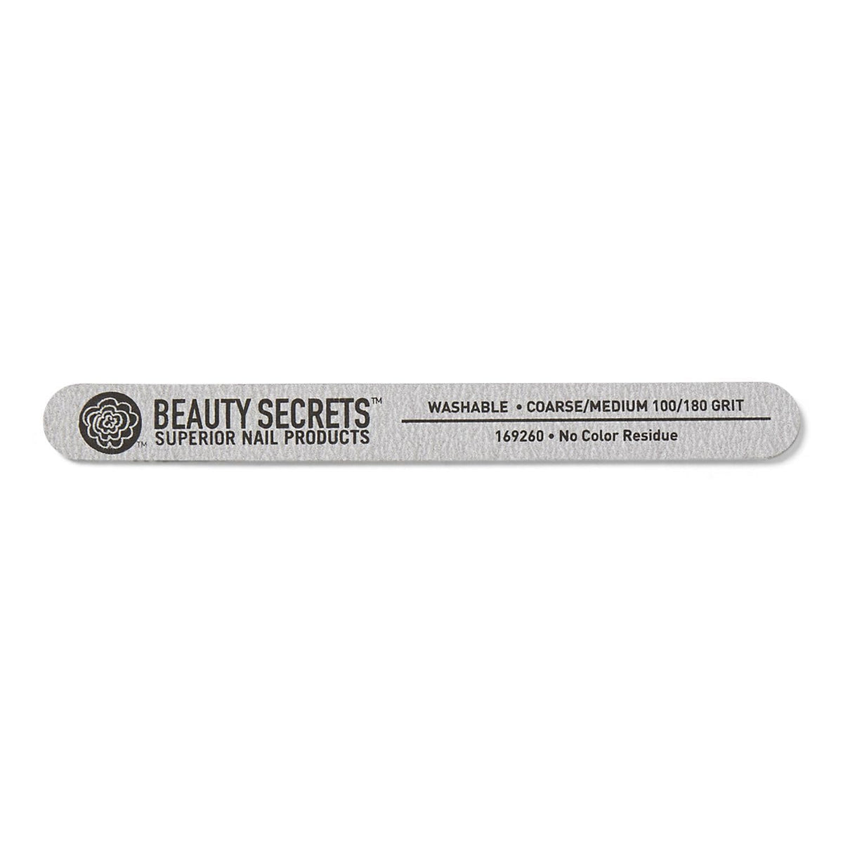 Zebra Nail File in use on natural nails