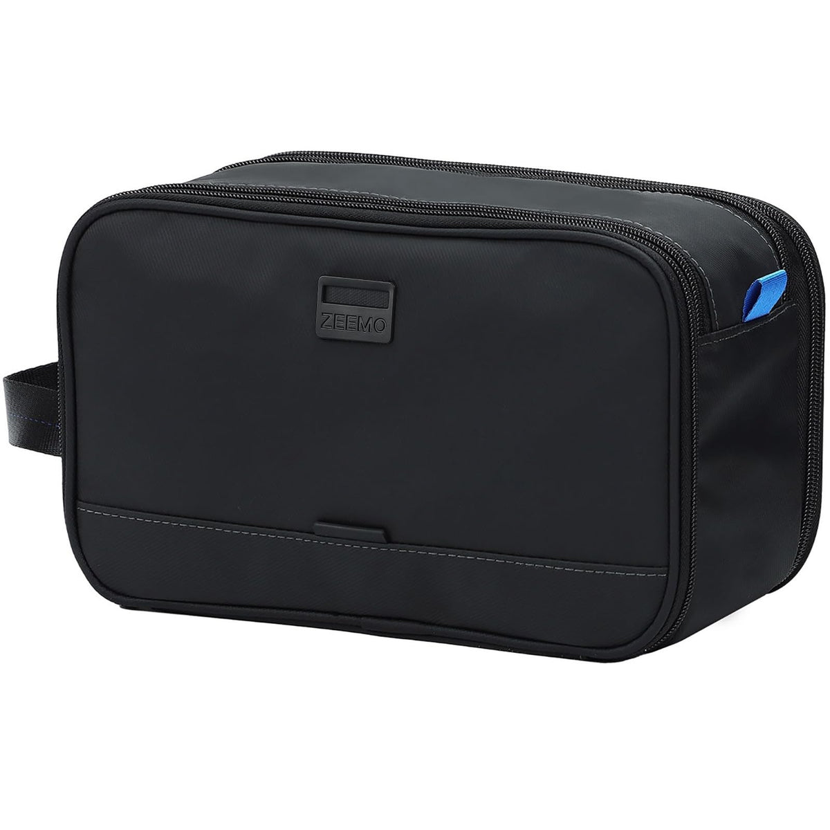 ZEEMO Travel Toiletry Bag front view showing dual compartments