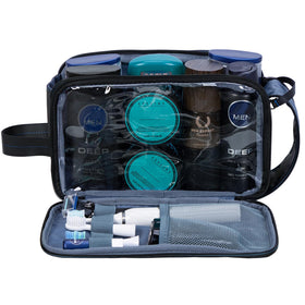ZEEMO Travel Toiletry Bag open side view with toiletries inside