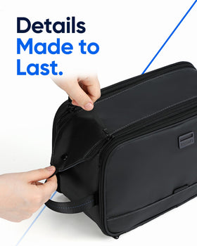 ZEEMO Travel Toiletry Bag with magnetic closure
