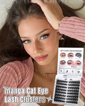 Zegaine Cat Eye Lash Clusters close-up of individual lashes