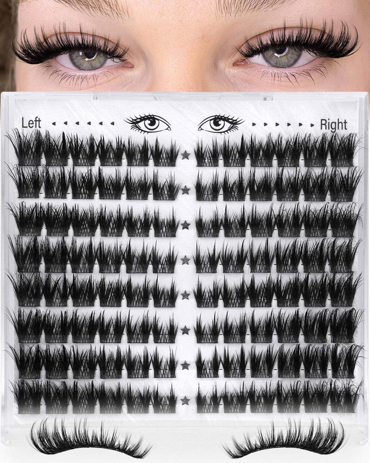 Zegaine Cat Eye Lash Clusters packaging details