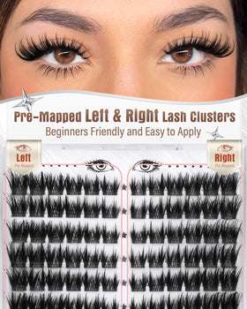 Zegaine Cat Eye Lash Clusters with dual-spike tips