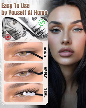 Zegaine Fox Eye Lash Clusters showcasing soft texture