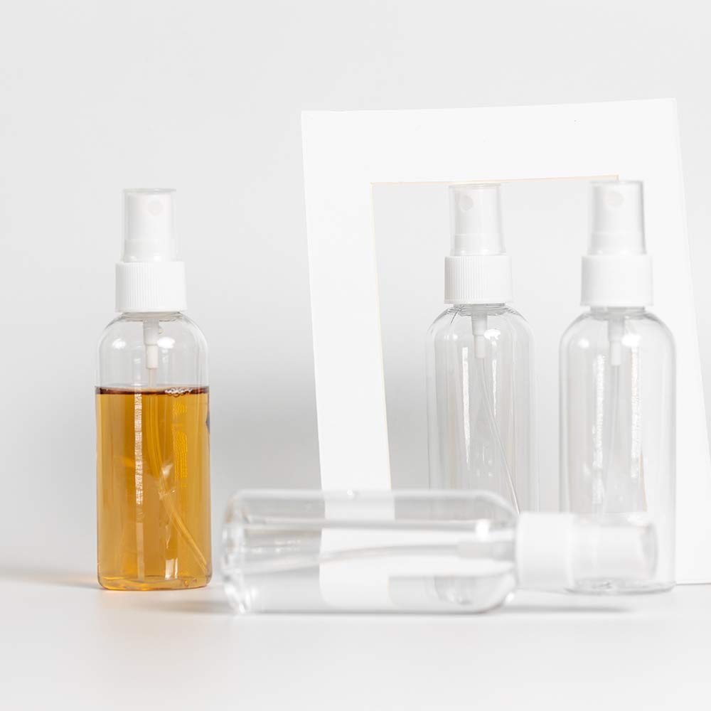 ZEJIA spray bottles with assorted liquids