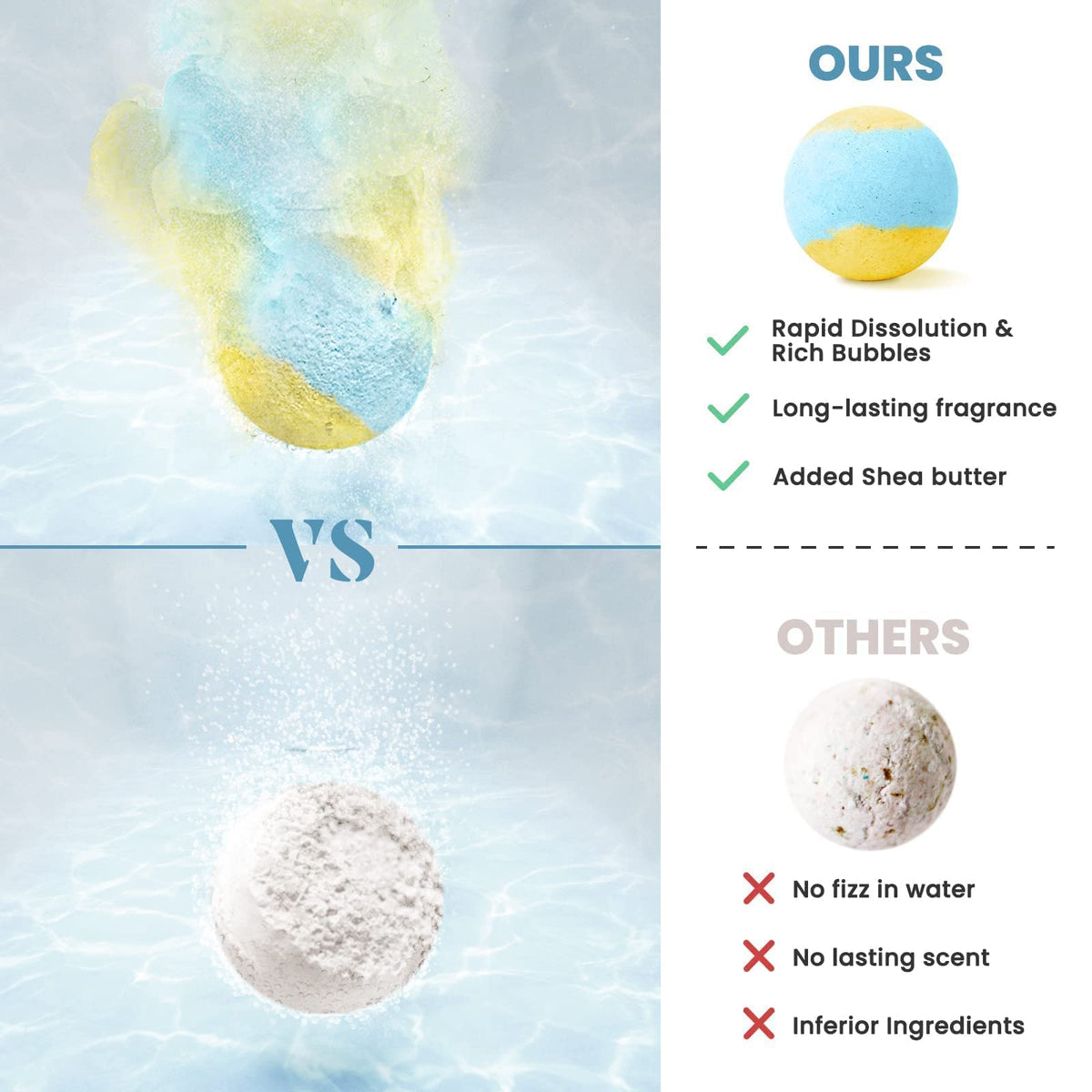 ZenBombs bath bombs fizzing in water