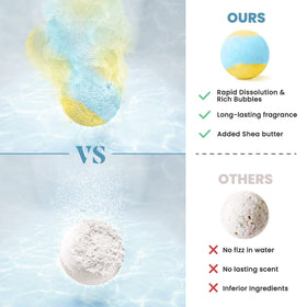 ZenBombs bath bombs fizzing in water