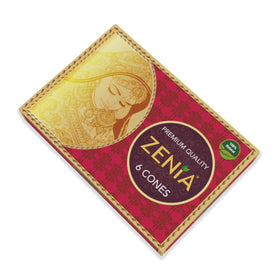 Zenia henna cones arranged on a flat surface