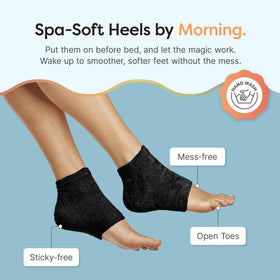 ZenToes heel socks showing open-toe design