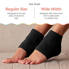 ZenToes heel socks showing plush fabric texture