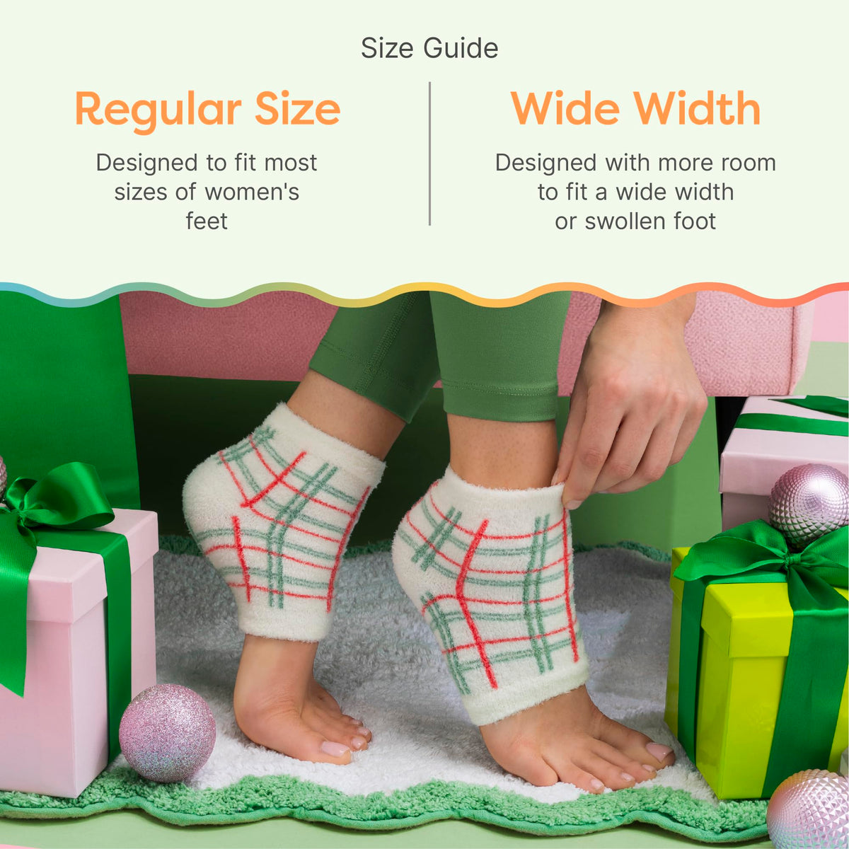 ZenToes Moisturizing Heel Socks displayed on a cozy background