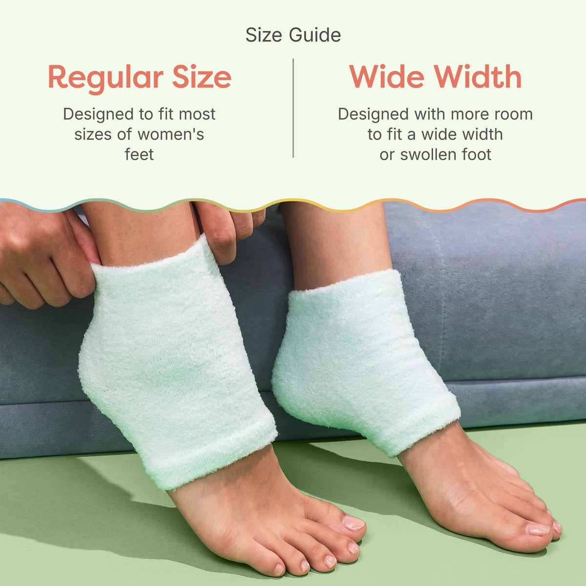 ZenToes Moisturizing Heel Socks in a cozy home setting