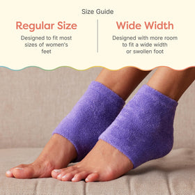 ZenToes Moisturizing Heel Socks in Regular and Wide Width options