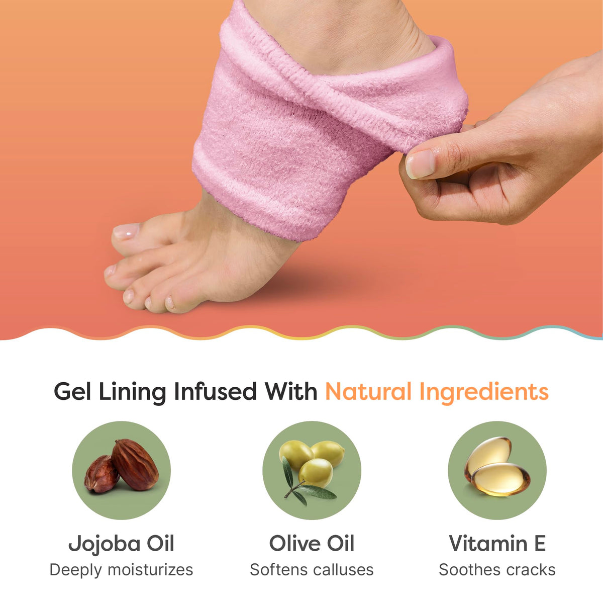ZenToes Moisturizing Heel Socks packaging