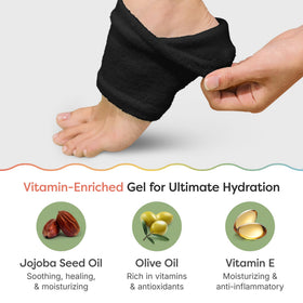 ZenToes Moisturizing Heel Socks packaging with product details