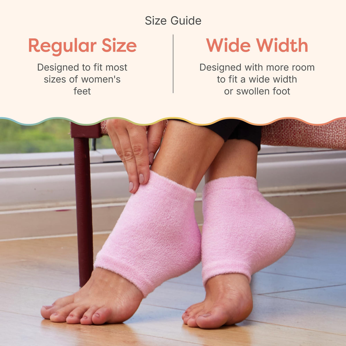 ZenToes Moisturizing Heel Socks showing open-toe design