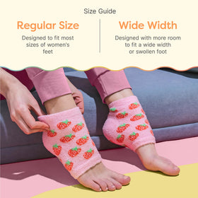 ZenToes Moisturizing Heel Socks showing soft, fuzzy fabric