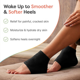 ZenToes Moisturizing Heel Socks side view showing open-toe design