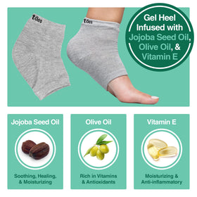 ZenToes Moisturizing Socks back view, highlighting soft fabric