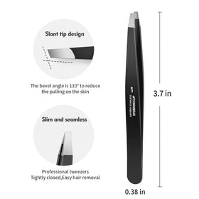 ZERNBER Eyebrow Tweezers held in hand for demonstration