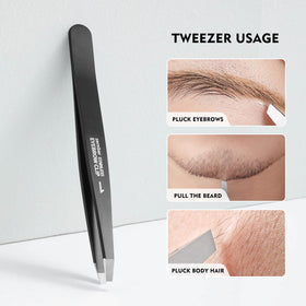 ZERNBER Eyebrow Tweezers storage case open