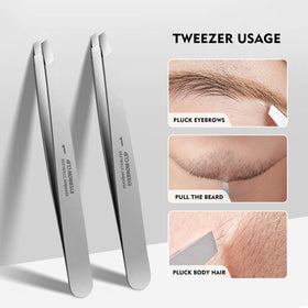 ZERNBER slant tweezers showing 25-degree angle design