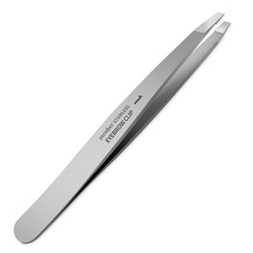 ZERNBER stainless steel eyebrow tweezers flat design front view
