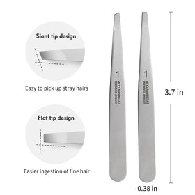 ZERNBER tweezers being used for eyebrow shaping