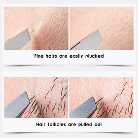 ZERNBER tweezers side view showcasing stainless steel finish
