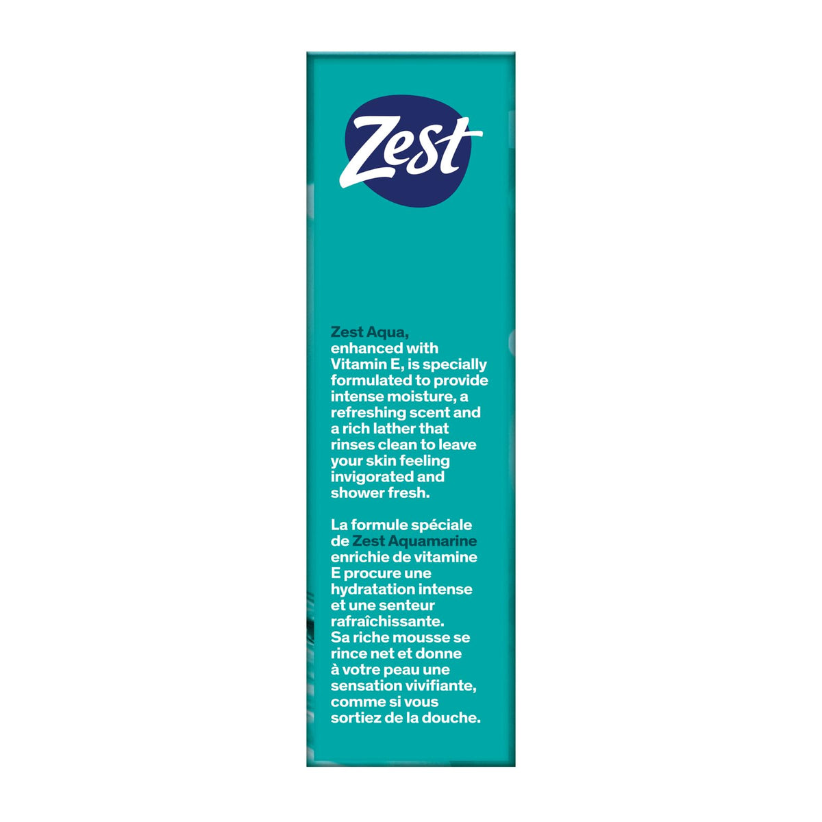 Zest Aqua Bar Soap showing texture