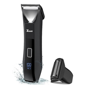 Zesuti Pubic Hair Trimmer front view with dual-head design