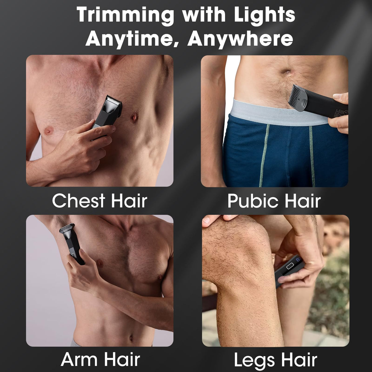 Zesuti Pubic Hair Trimmer with travel lock feature shown