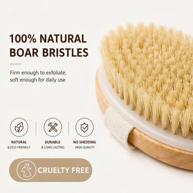 Zeutch body brush with removable handle