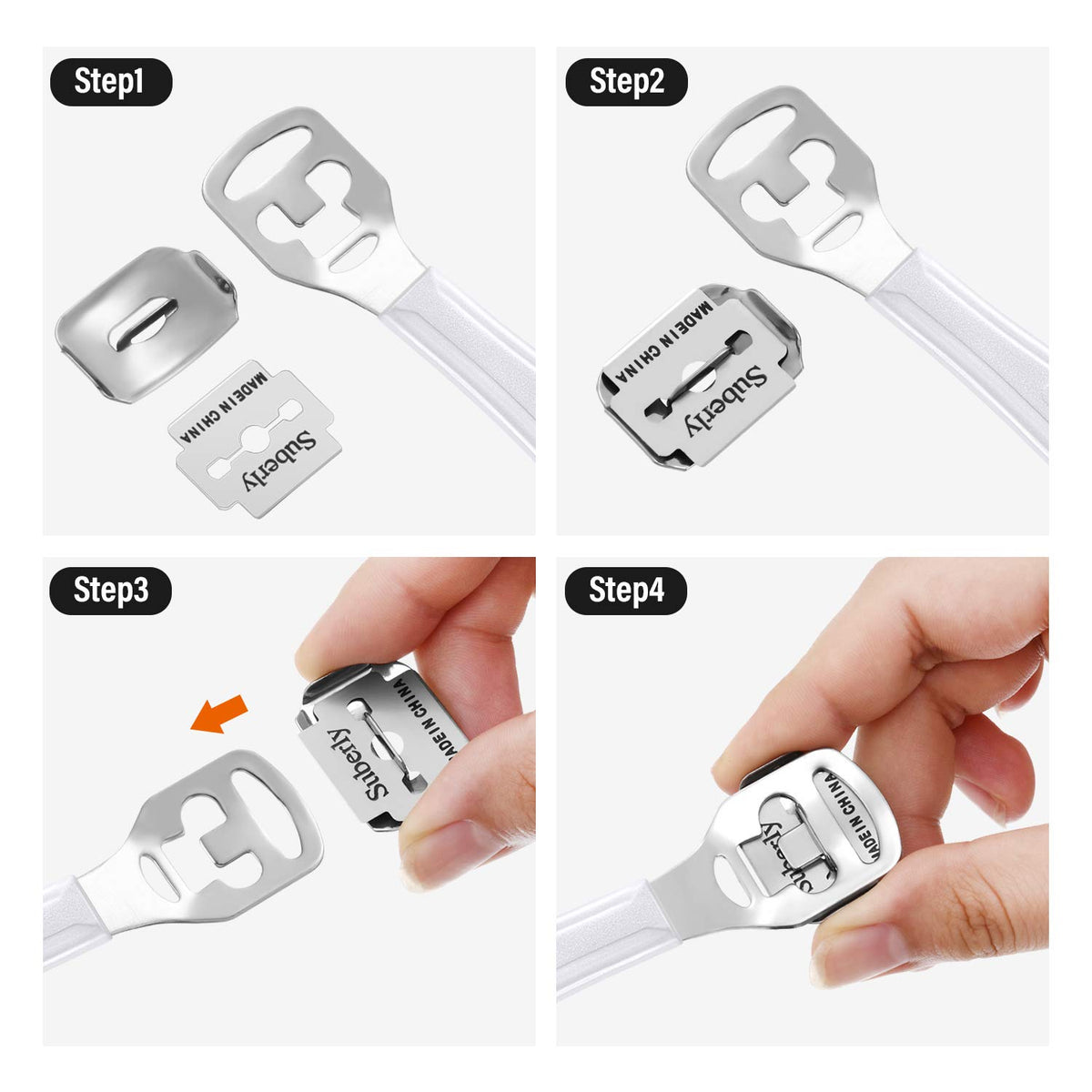 Zhehao Callus Shaver Set packaging front view