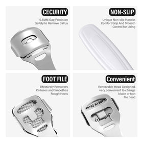 Zhehao foot file head and replacement blades arrangement