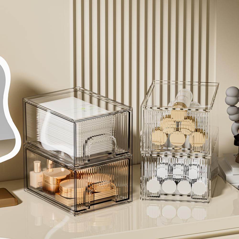 ZHIAI storage drawer with skincare bottles