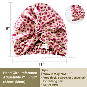 ZIMASILK 22 Momme Silk Bonnet displayed on a bed
