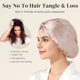 ZIMASILK 22 Momme Silk Bonnet in packaging